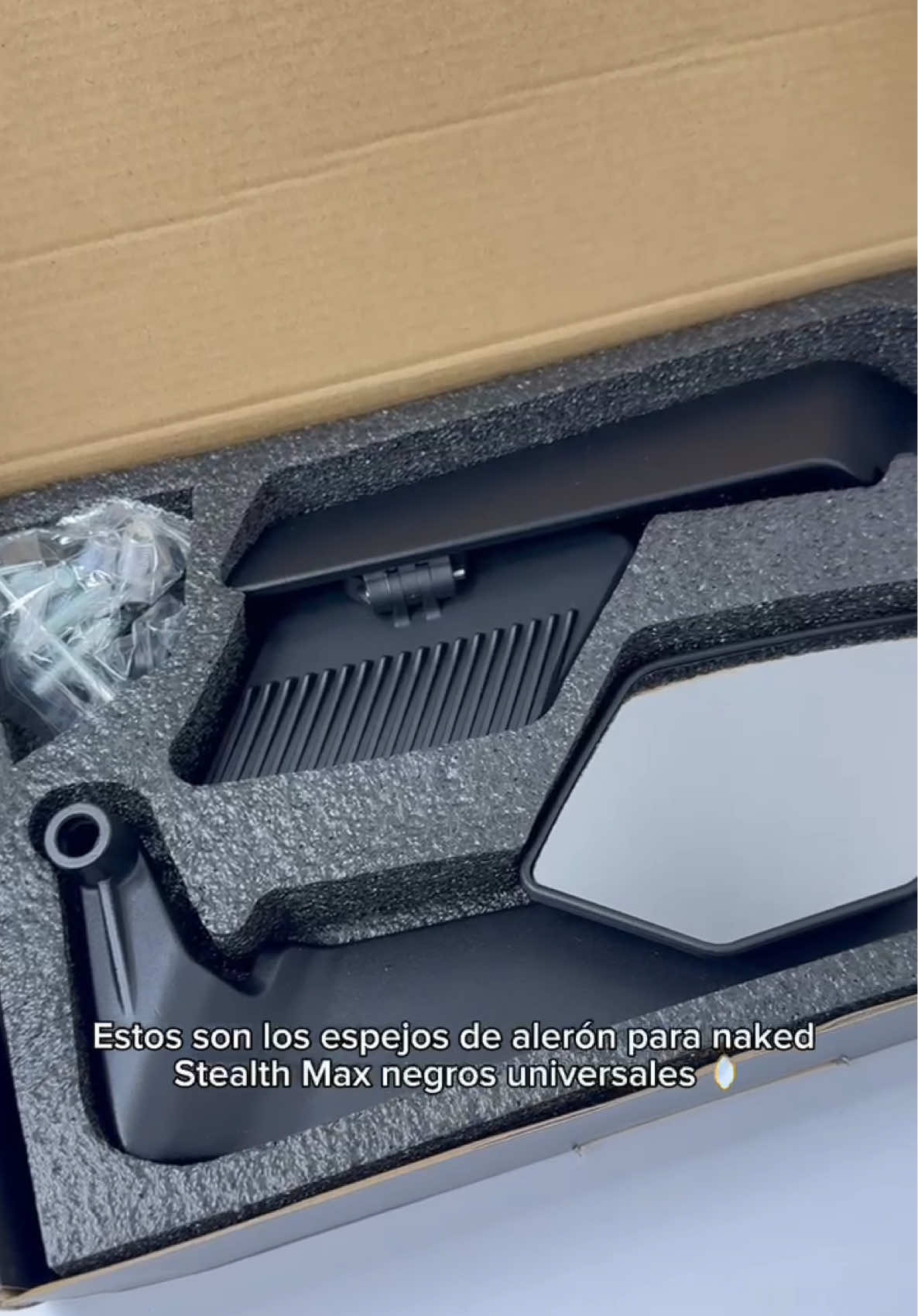 ESPEJOS DE ALERÓN MÁS GRANDES 🔥😮‍💨 #moto #espejo #lujo #ns400 #pormayor #accesorios #aleron #espejosaleron 