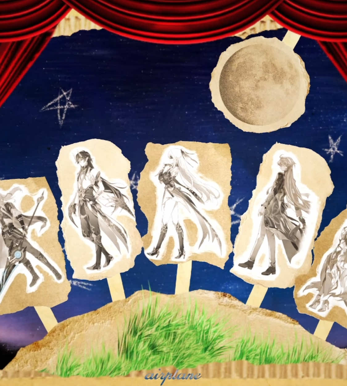 #HIGHCLOUDQUINTET||Bit late to the trend but here we are I can’t draw digitally so all the stuffs either google or HSR anniversary art but I put the cardboard behind everything and did a couple of extras… I hope everyone enjoys the angst #edit #fyp #animationmeme #sinkingtown #dumdumdumdum #hsr #HonkaiStarRail #hsrcreators #jingyuan #danheng #blade #jingliu #baiheng #xianzhouluofu 