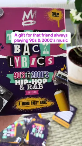 The perfect game for 90s and 2000s music lovers! Finish the lyrics and charade challenges! #throwbacklyrics #fyp #partygame #throwbacklyricsgame #hiphop 