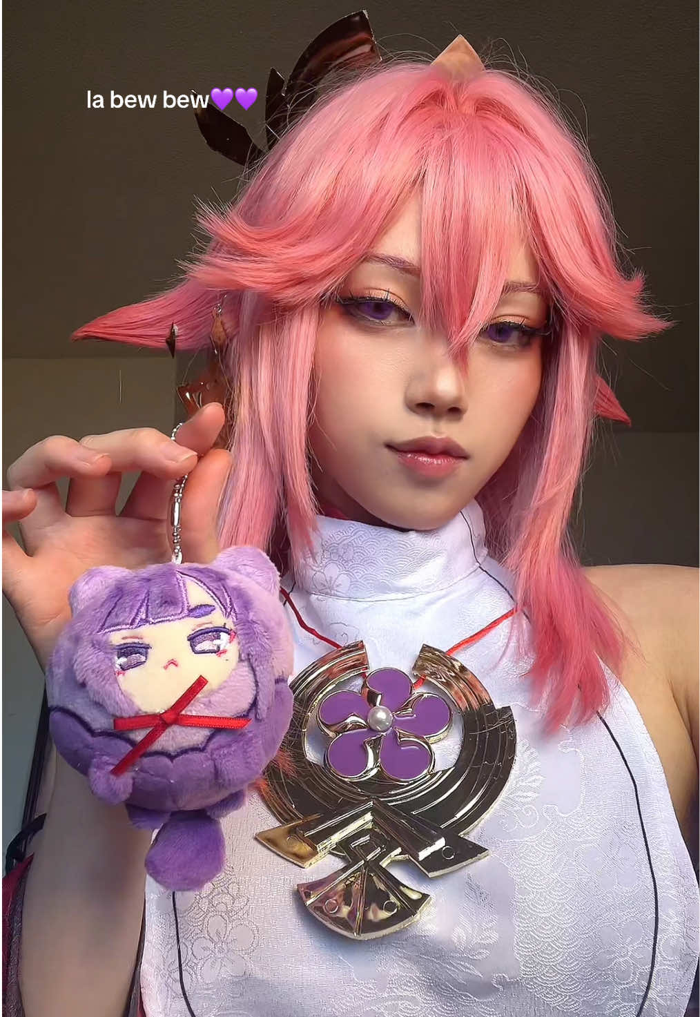 trends not over until miko does it yall‼️ #yaemiko #genshin #cosplay #eimiko #yaemikogenshinimpact #genshincosplay #yuri #cos #labubu 