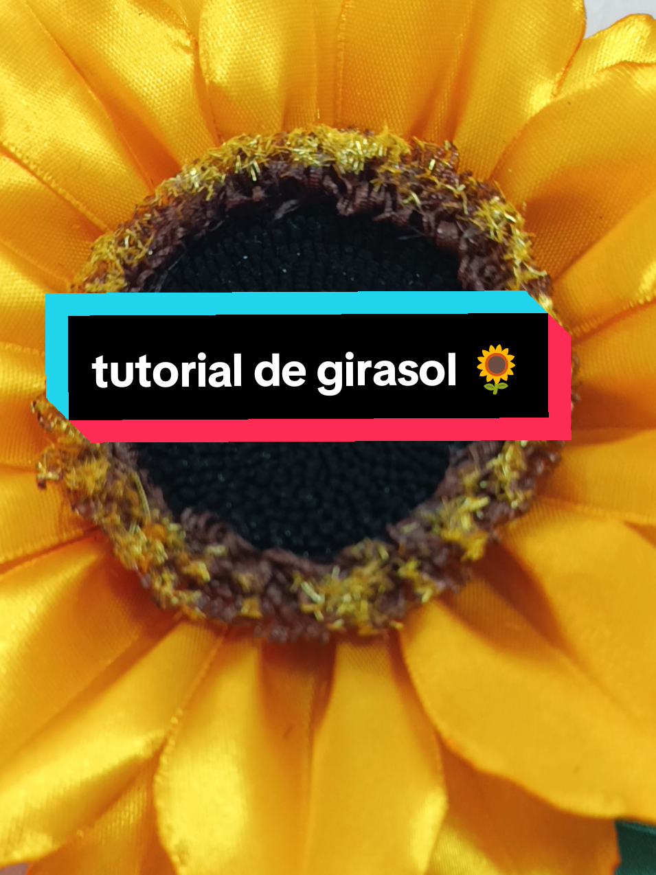 tutorial de girasol paso a paso#tutorial #girasol #cinta #floresamarillas🌻 #manoscreativas #videoviral #paratiiiiiiiiiiiiiiiiiiiiiiiiiiiiiii 