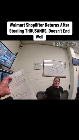 Walmart Shoplifter Returns After Stealing THOUSANDS, Doesn't End Well #cops 