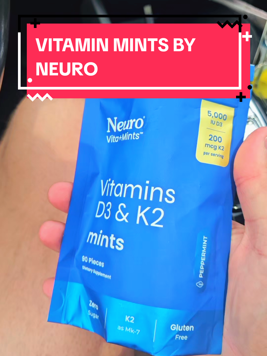 @Neuro Gum has launched their new vitamin D3 + K2 mints on the market! I'm absolutely loving this combination #neuromints #neuro #vitamins #fyp #mints #bones 