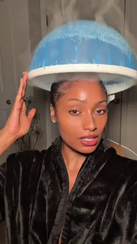 Using a hair steamer has really stepped up my wash day routine! My hair is so much more hydrated and moisturized! I deep condition my hair and sit under the hair steamer for 15 minutes on wash days!  #hairsteamer #steamer #deepconditioning #washdayroutine #washday #hairwashday 