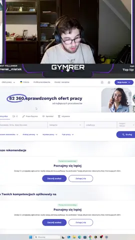 Pierwszy Speedrun Szukania Pracy na świecie #part1 | #gymrer o #Twitch