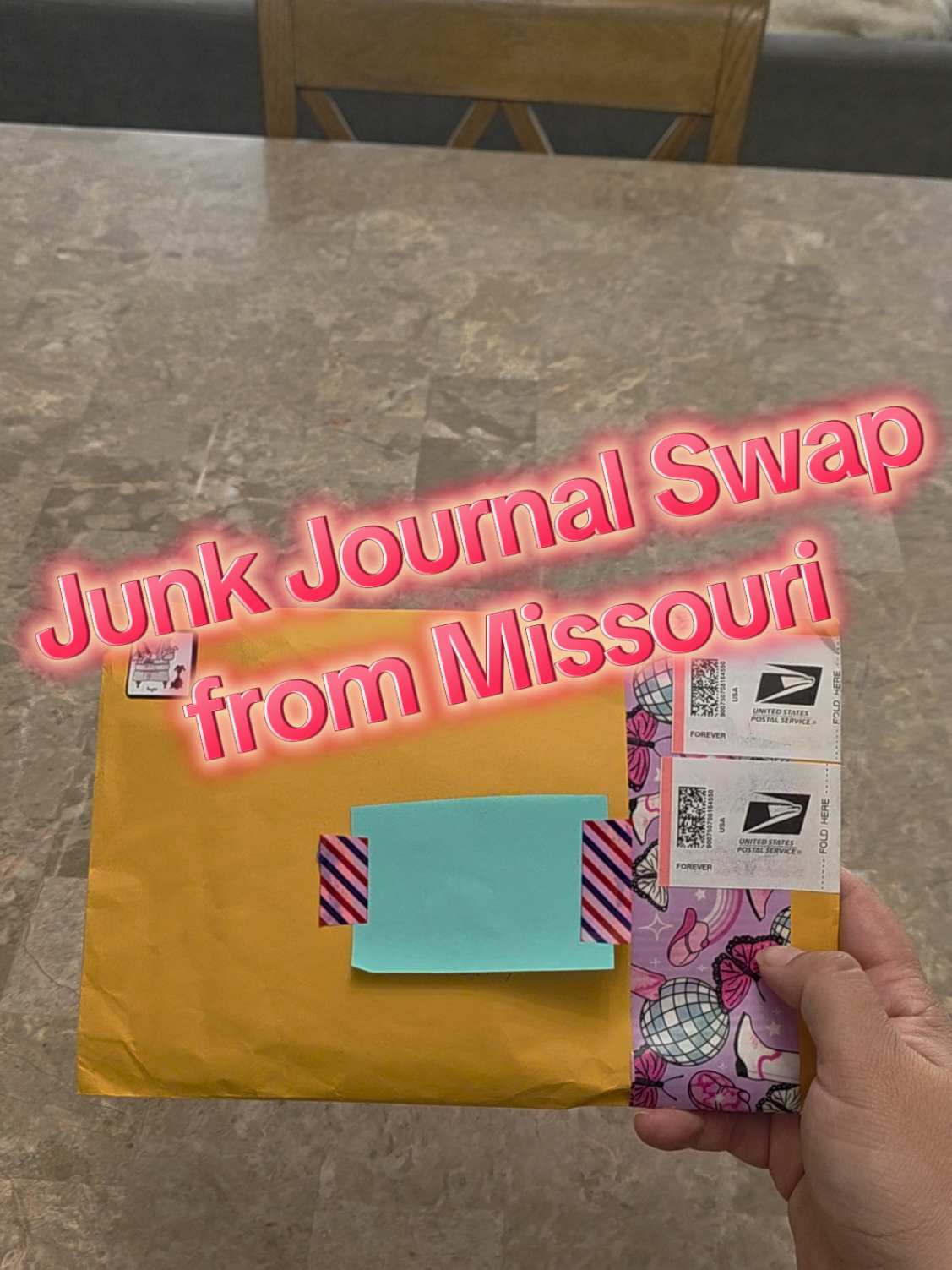 Junk Journal Swap Thank you @A’nyta ✝️! Your swap was so unique and I adored the traveler with her orange suitcase!  #junkjournal #junkjournaling #junkjournalswap #scrapbook #journal 