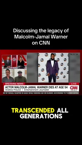 I joined @CNN today to discuss the legacy of Malcolm Jamal Warner…