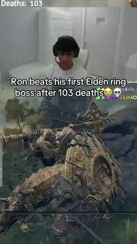 Ron beats his first Elden ring boss after 103 deaths😭💀@StableRonaldo #faze #trending #funny #stableronaldo #eldenring 