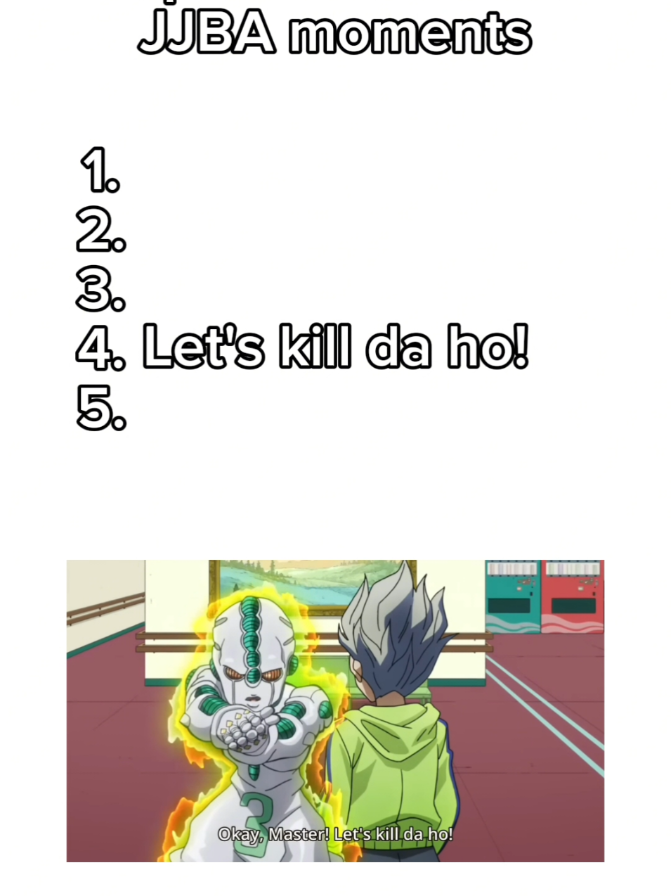 Top 5 random ahh JJBA moments🔥 #jojosbizarreadventure #jjba #fy #fyp #top5 