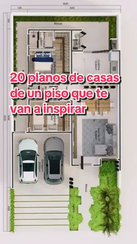 20 planos de casas de un piso que te van a inspirar 🏡✨ Guarda el video, dale like ❤️ y sígueme para ver más ideas de diseño arquitectónico cada semana. #PlanosDeCasas #CasasDeUnPiso #DiseñoArquitectónico #IdeasParaConstruir #ArquitecturaTikTok #PlanosGratis #CasasModernas #InspiraciónDeCasa