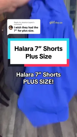 Replying to @Jessica Lopez the 7” Halara Shorts do come in Plus Size now!! @Halara shop #halara #halarashorts #plussize #tiktokshopcreatorpicks #halaraeveryday 