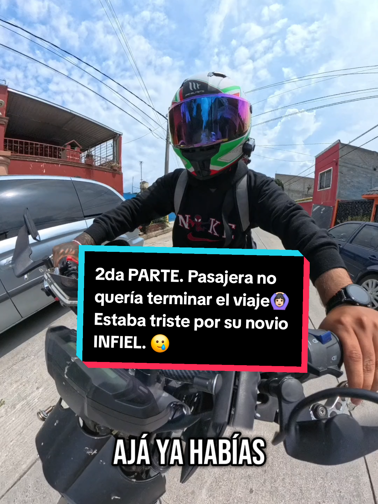Pasajera me cuenta la infidelidad de su novio🤦🏻‍♀️🙍🏻‍♂️🏍 #Biker #UberMoto #viral 