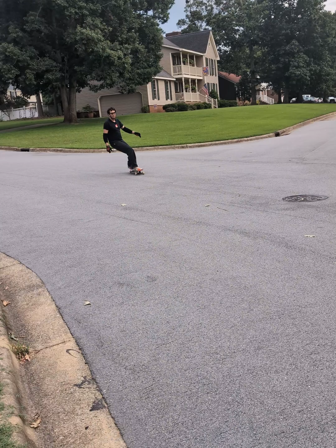 Silly Stand Up Slides On My Silly Downhill Longboard #longboard #longboarding #downhillskateboarding #landyatchz #phonk
