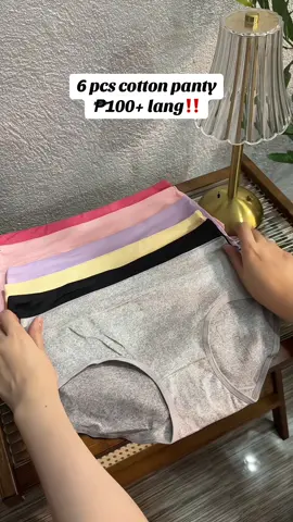 Mid waist panty na pure cotton tago talaga puson mo dito #underwear  Disclaimer: Price may vary after promotion ends. 