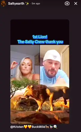 The first of many! LFG!! @Kristen🧡🧡BuckWild🦌🦆🍭 #TSC #tsc #TheSaltyCrew#saltycrew #fyp#battle #lion 