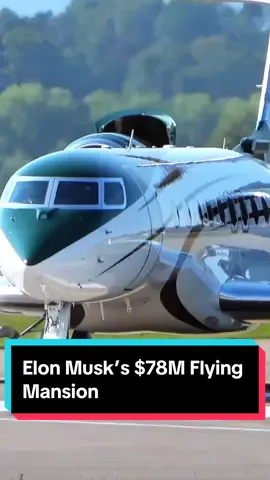 Elon Musk’s $78M Flying Mansion #ElonMusk #PrivateJet #GulfstreamG700 #LuxuryLifestyle