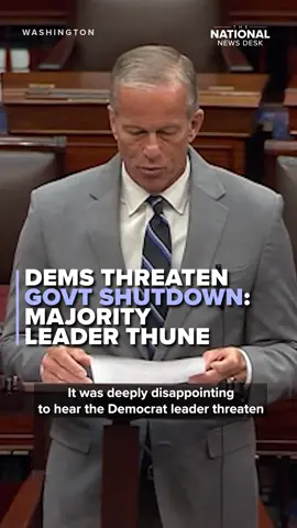 Is a government shutdown looming? The National News Desk breaks down the latest on the Hill. #congress #johnthune #shutdown #democrat #republican #government #politica 