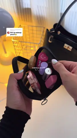 Replying to @cookieDOKIE fav compact makeup pouch ✨ #makeuppouch #pouch #organizer #travelpouch 