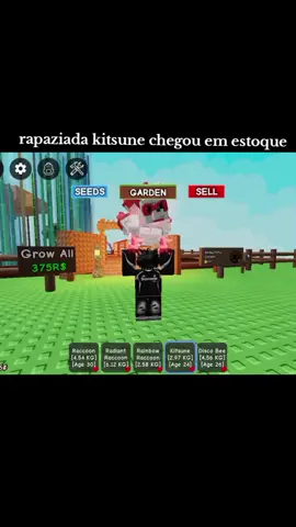 kitsune chegou em estoque grow a garden #growagarden 