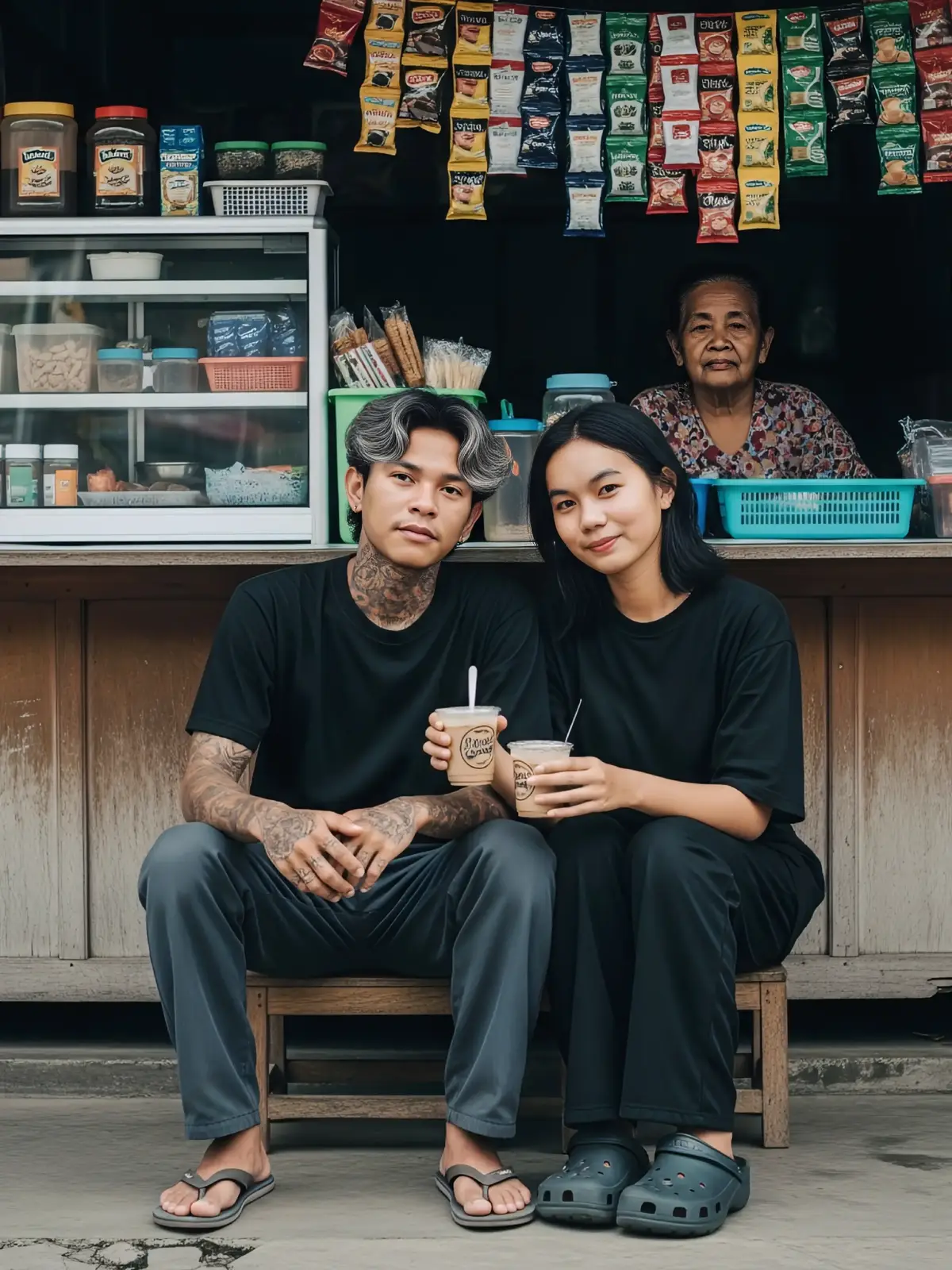 Cara Membuat : 1. Buka aplikasi chatGPT 2. Unggah 1 foto lalu ketik: buatkan saya promt tesknya saya mau edit Poto saya dan pasangan saya seperti Poto di atas lengkap detailnya terimakasih. 3. Masukan ke aplikasi Gemini: lalu masukan promt yang kalian minta dari chat gpt lalu tempatkan prompt tesknya taserah resolusi foto bebas 2:3, 3:4 dan 9:16 intinya bebas 4. Opsional: Jika wajah tidak mirip, simpan terlebih dahulu hasil foto dari Gemini, kemudian buka aplikasi face swap ai pilih opsi MULTIPLE FACE SWAP Upload foto hasil yang telah didownload, pilih wajah masing-masing yang akan disesuaikan dan download hasilnya. #trend #chatgpt #gemini #ia #faceswap #viraltiktok #pyf 