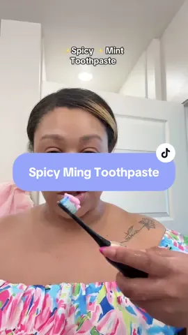 This spicy mint toothpaste is no joke 🔥🪥 The mint is strong—like wake-you-up strong—but that’s how you know it’s working. It helps fight cavities, whitens your teeth, and leaves your mouth feeling super fresh. #MintToothpaste #WhiteningToothpaste #OralCareRoutine #toothpaste #cavity 