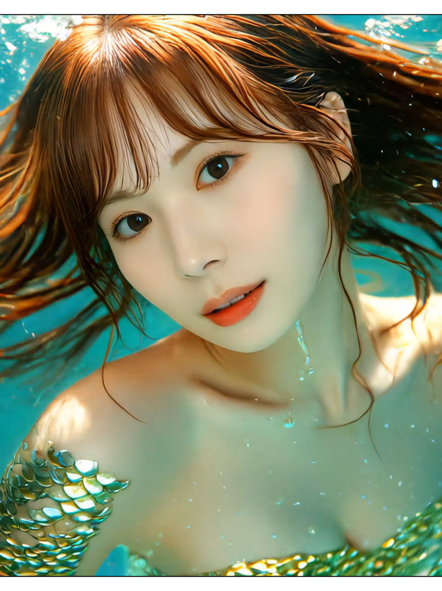 明里つむぎ #推薦 #明里紬#美人魚#AI #美少女