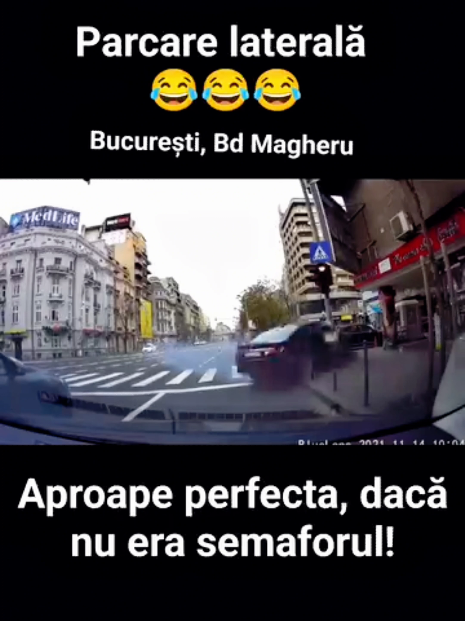 😱WTF 😵OMG = s-a intemplat pe Bd. Magheru in Bucuresti #WTF #OMC #WOW #smashCar #accident #crazyMan #stupidGuy 