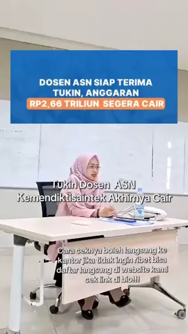 Tunjangan Kinerja Siap Cair! 31 Ribu Dosen ASN Akhirnya Menikmati Haknya. Pemerintah bersiap mencairkan tunjangan kinerja atau Tukin bagi lebih dari 31 ribu dosen aparatur sipil negara, setelah sekian lama hanya menerima tunjangan profesi. Cek Info Selengkapnya Lewat Link Yang Ada Di Bio Profil #tunjangankinerjapns #tunjangankinerja #tukindosen #tunjangankinerjaasn #tukinnaik 
