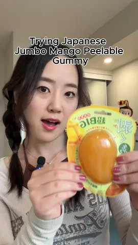 Trying Jumbo Mango Peelable Gummies from 🇯🇵 #mukbang#review#japan#snacks