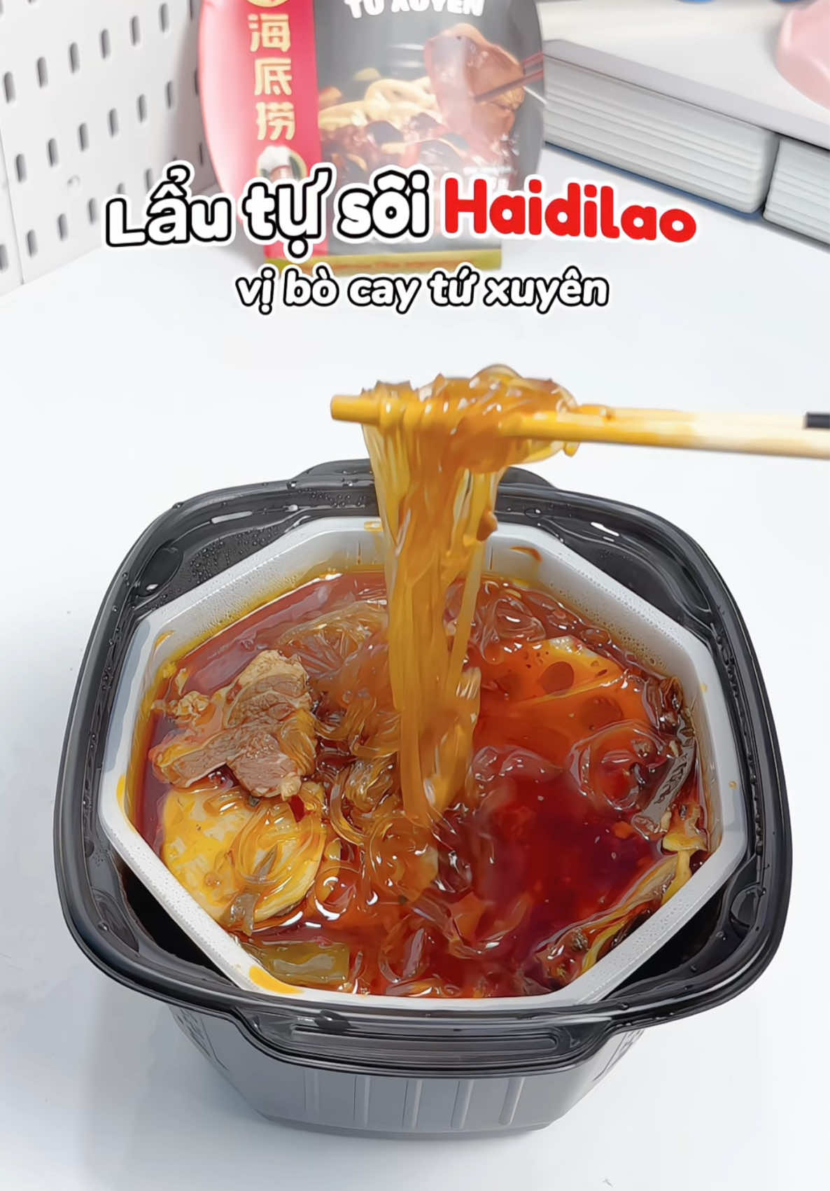 Lẩu tự sôi Haidilao vị bò cay tứ xuyên nhóm ngon lém 🤤 #lautusoi #lautusoihaidilao #lautusoituxuyen #lautusoivibocaytuxuyen #haidilao #mukbang #unboxing #anvat #mukbanglautusoi #muataitiktokshop #xuhuong #viral #trending #foryou #fyp #lin203 
