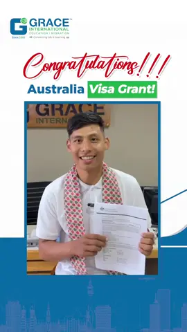 🇦🇺 Australia Student Visa Approved! Big congrats to Sher Bahadur Shrees on this amazing achievement! Your journey with Grace International has just begun wishing you all the best in Australia! ✈️✨ #AustraliaBound #fyp #abcxyz #StudentVisaSuccess #GraceInternational #StudyAbroad #DreamBig #NextStopAustralia