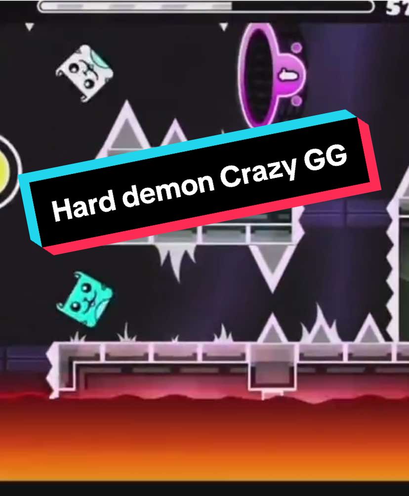 Crazy GG (я 5 раз слил на 80%) #geometrydash #gd #harddemon #crazy 