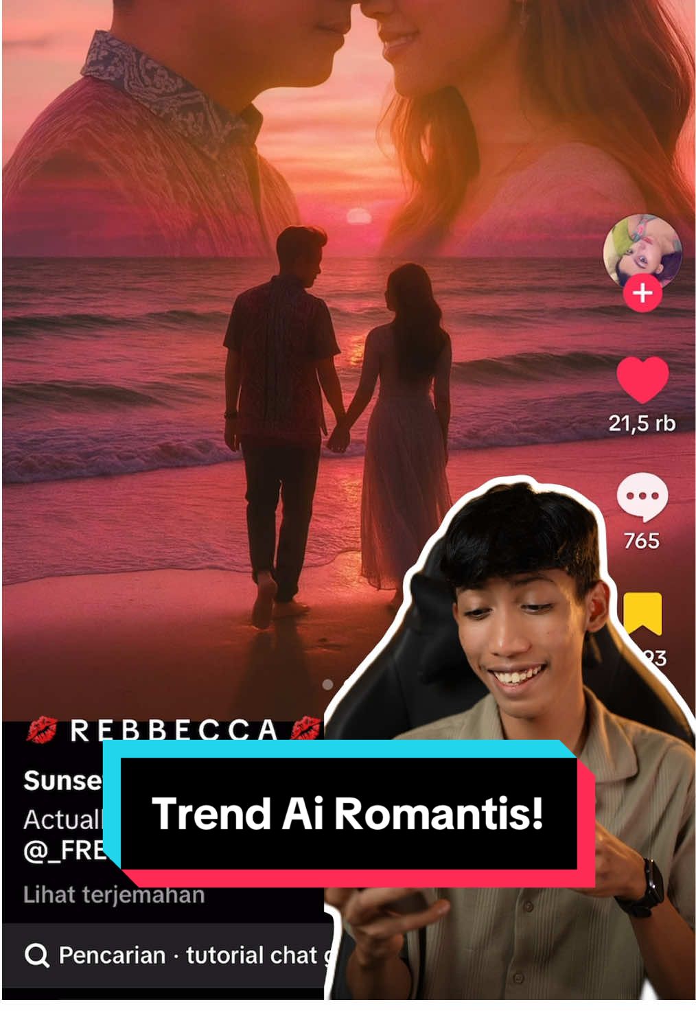 Cara bikin trend ai foto sunset!  #fyp #trendai #trendsunset #chatgpt #ai 