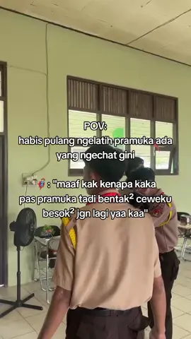 kakak-kaka nya ada yg pernah gaya gini🤦‍♂️😂 #pramukaindonesia #4u #bete #majok 