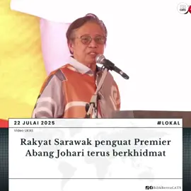 Kehilangan isteri tercinta beri kesan mendalam kepada Premier Sarawak Datuk Patinggi Tan Sri Abang Johari Tun Openg.  Namun, rakyat Sarawak penguat untuk beliau terus berusaha dan berkhidmat kepada rakyat.  #BilikBeritaCATS #CATSFM #premier #sarawak #fyp 