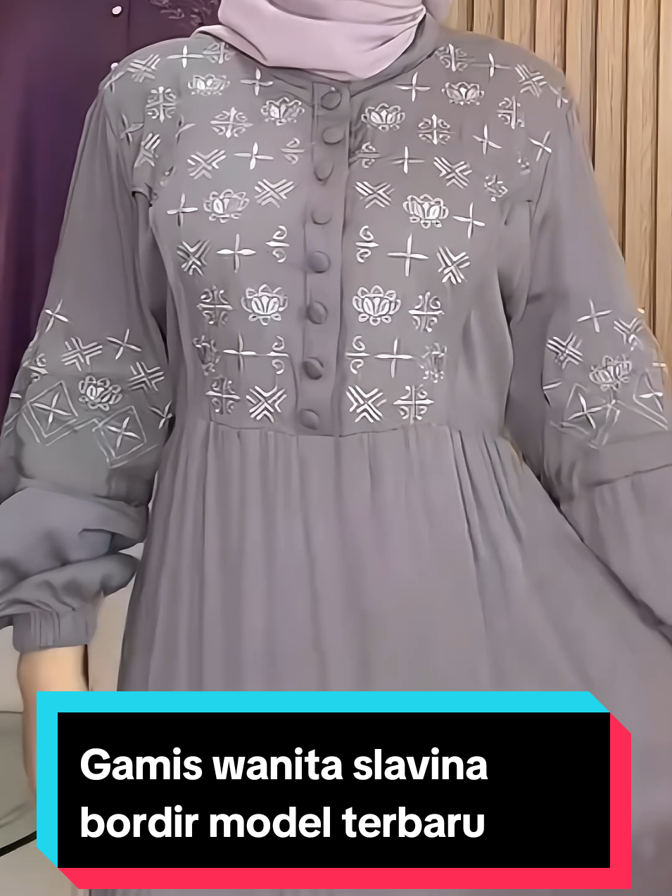 Gamis slavina bordir busui kancing depan mewah elegan kekinian bawah mayung twill rempel cantik gamis wanita terbaru kekinian #gamiswanita #gamisbordir #gamismewah #gamiskondangan #gamiskekinian 