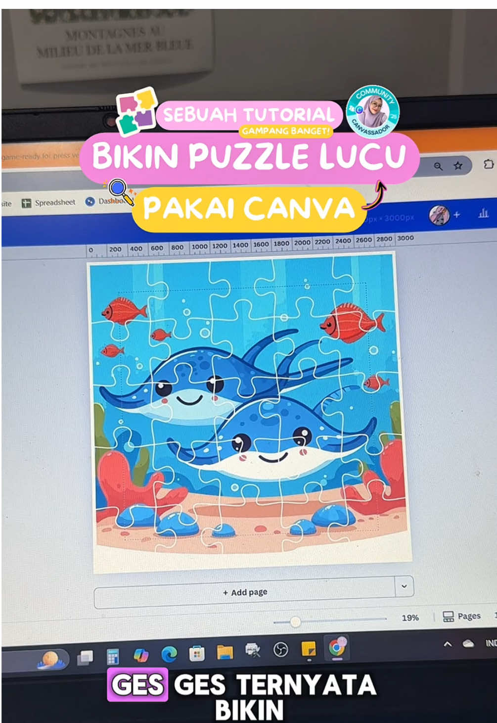 Ges ges cobain bikin puzzle lucu hasil desain kamu sendiri yok! 🧩 Cocok buat: ✨ Mainan anak 🎁 Kado unik 💰 Produk digital buat dijual Seru kan? Coba deh, nanti kamu bakal bilang: “Wah ternyata aku bisa bikin sendiri ya?!” Save dulu biar gak lupa! 📌 #BelajarCanva #CanvaUntukPemula #CanvaTips #TutorialCanva #CanvaProIndonesia #CanvaPro #CanvaHack #DesainDigital #BelajarDesain #CanvaClass #CanvaID #KontenKreator #CanvaUntukSemua #DigitalProductID #DutaCanva #Canvassador #CanvaIndonesia @canva 