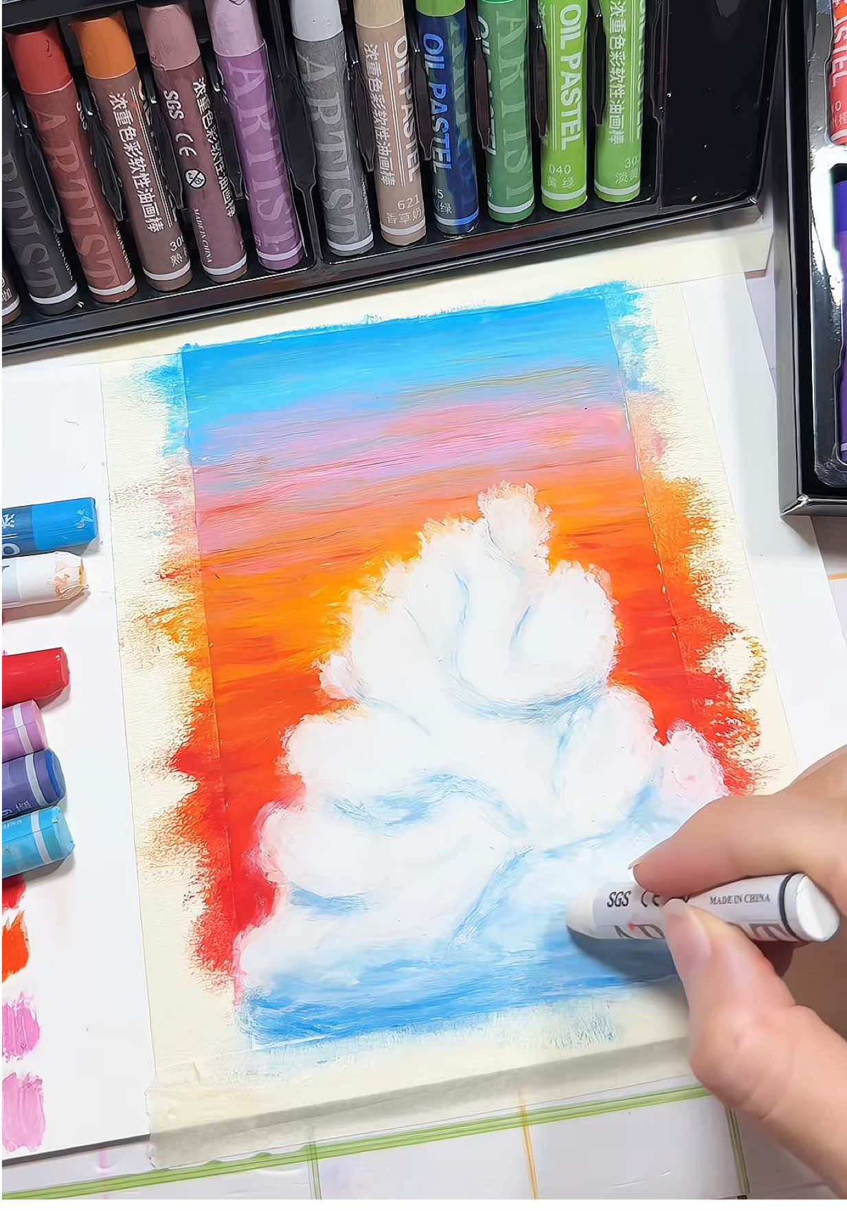 Sáp dầu rổ dá quá bèo má ôi 😭🫧 #yexitovidame #fyp #oilpastel 