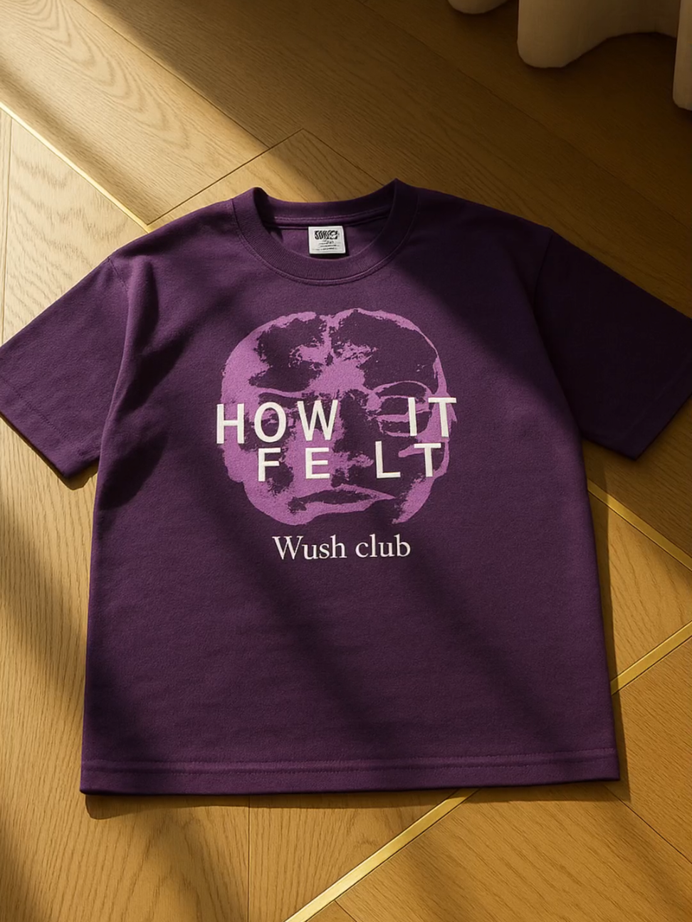 Wush Club 24s REGULER T Shirt Baju Kaos Distro Pria Wanita Streetwear Tebal Terbaru COTTON COMBAD FELT UNGU PURPLE #bajukaos #unisex 