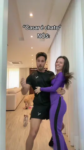 Quando a gente divide o mesmo neurônio mas é ele quem dá a vida na trend 🤣 Casar com a pessoa certa É BOM DEMAIS 💜