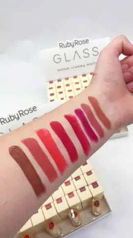 Unboxing do batom Creamy Matte da linha Glass da RubyRose 💗😍 #rubyrose #glass #batom #unboxing #viral #fy #foryou