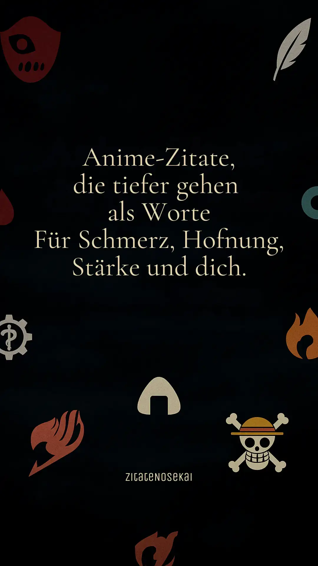 Manche Sätze brennen sich tiefer ein als jede Narbe. Diese Zitate zeigen dir, dass du nicht allein bist – ob Schmerz, Hoffnung oder Stärke. 📌 Folge @zitatenosekai für mehr Worte, die bleiben. #zitatenosekai #animezitate #tokyoghoul #jujutsukaisen #onepiece #violetevergarden #fullmetalalchemist #fairytail #fruitsbasket 