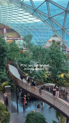layovers here.. ☁️#hamadinternationalairport #doha #dohatiktok #traveltiktok #magical 
