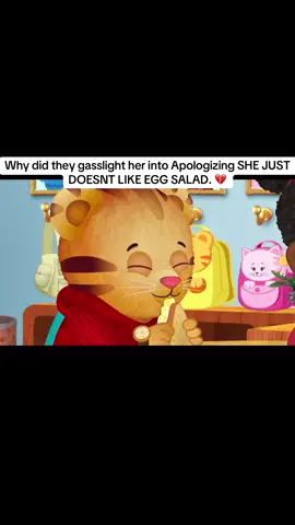 All jokes aside this was probably made for kids to not say mean things when people bring cultural food to school but this scene out of context is so funny. 💔 #fyp #vrial #danielthetiger #trending #fyppppppppppppppppppppppp #plsdontflop 