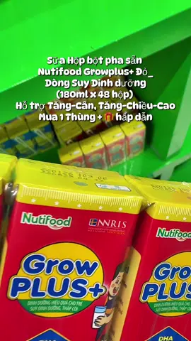Thùng 48 hộp 180ml + 🎁 cho bé #nutifoodgrowplus #nutifood #growplus #chobeyeu #bosungdinhduong #tiepthilienket #mevabe 
