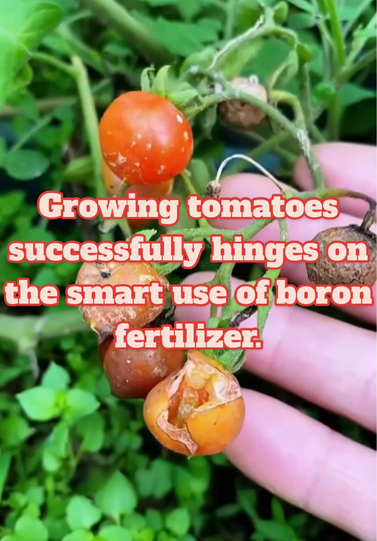 Growing tomatoes successfully hinges on the smart use of boron fertilizer.#plantingtechniques #agriculture #plants #vegetables #vegetablegarden #planttips #garden #gardening #farm #farmlife #farming #gardentok #growth #grow #gardeningtips #garlic #tomatoes #household 