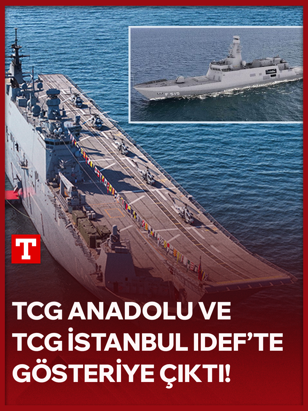17. Uluslararası Savunma Sanayii Fuarı (IDEF 2025) kapsamında çok sayıda yerli kara ve hava aracı ile deniz platformları ve çeşitli sistemlerin katılımıyla geçiş töreni düzenlendi. Törende hava ve kara araçlarının yanı sıra Ataköy Marina'da sergilenen yerli deniz araçları TCG Anadolu ve TCG İstanbul da geçiş töreninde yer aldı.