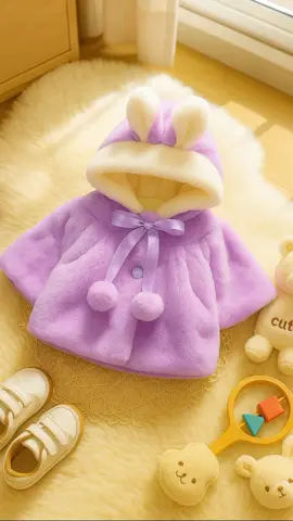 Jaket Anak Bayi Perempuan Little rabbit, bahan bulu adem. #fyp #fashion #bajuanak #jaketanak #foryou 
