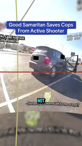 Good Samaritan Saves Cops From Active Shooter #cops #copsoftiktok 