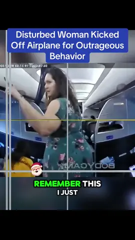 Disturbed Woman Kicked Off Airplane for Outrageous Behavior #cops #police 